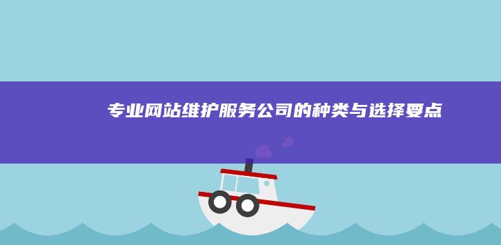 专业网站维护服务公司的种类与选择要点